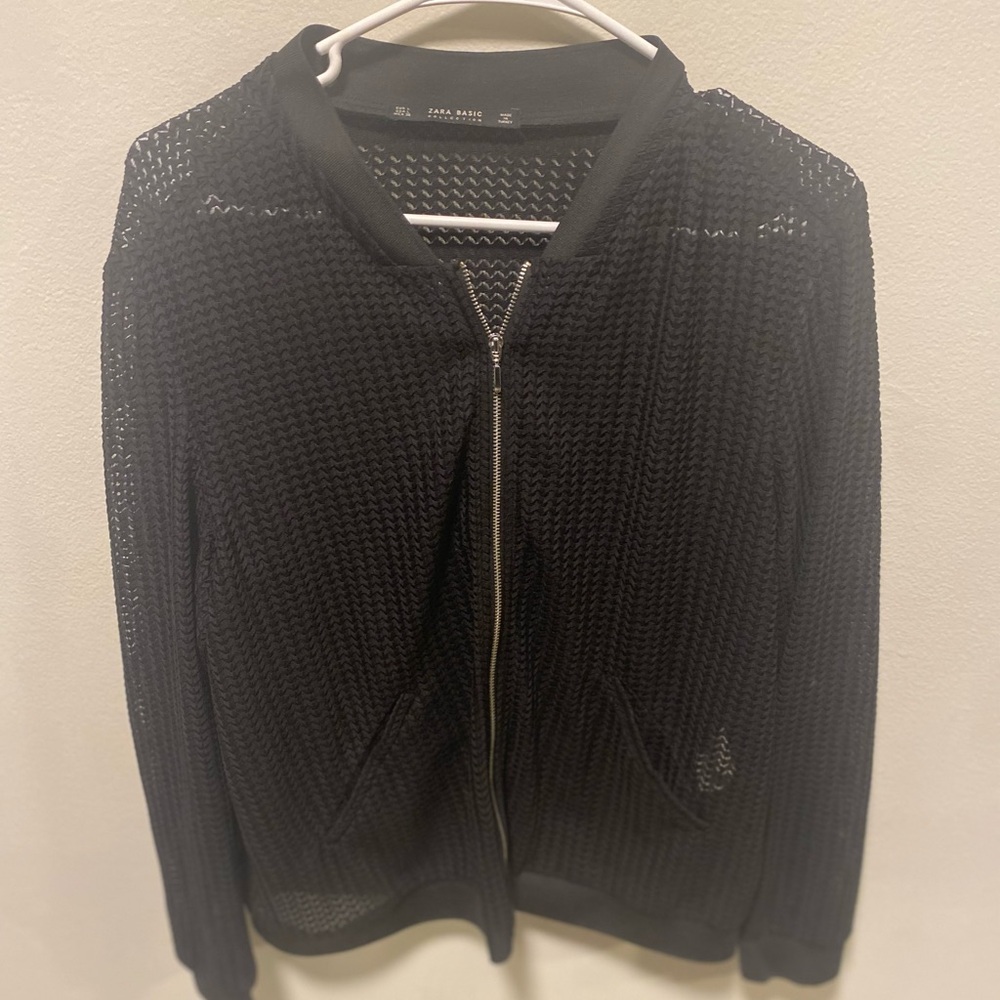 Black Mesh Zara Basics